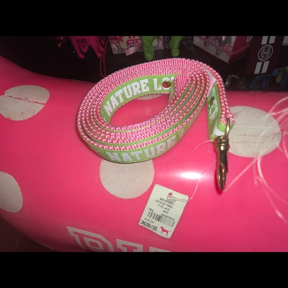 Victoria’s Secret PINK Green Dog Leash RARE UFT? NWT SUPER HARD TO FIND - Picture 3 of 4